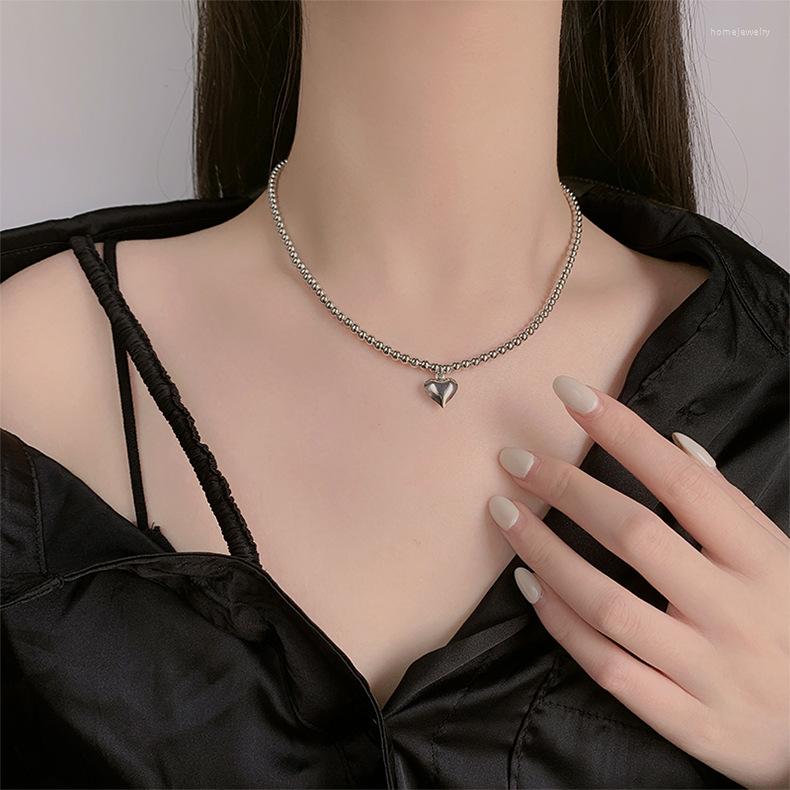 

Choker DIEERLAN Boho Vintage Long Heart Necklace For Women Pendants Simple 2023 Gothic Trend Jewelry Gift