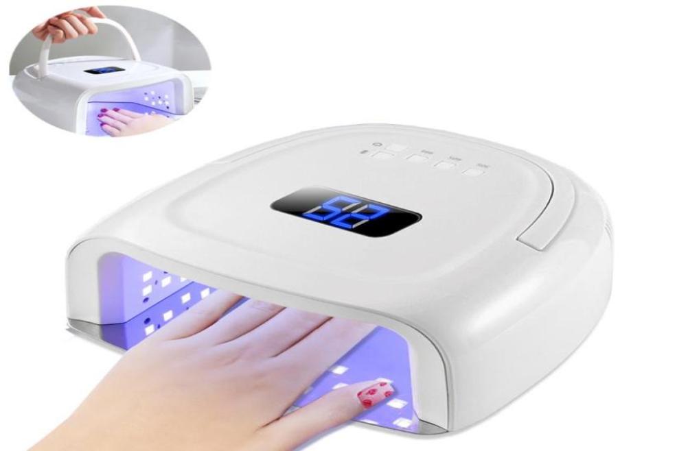 

2020 New Rechargeable Nail Lamp Wireless Gel Lacquer Dryer Gelpolish Curing Light Cordless Manicure Machine LED Nail Art Lamp5624841, Red