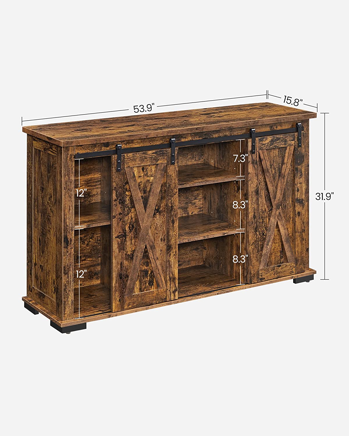 

TV Stand with Storage and Sliding Barn Doors