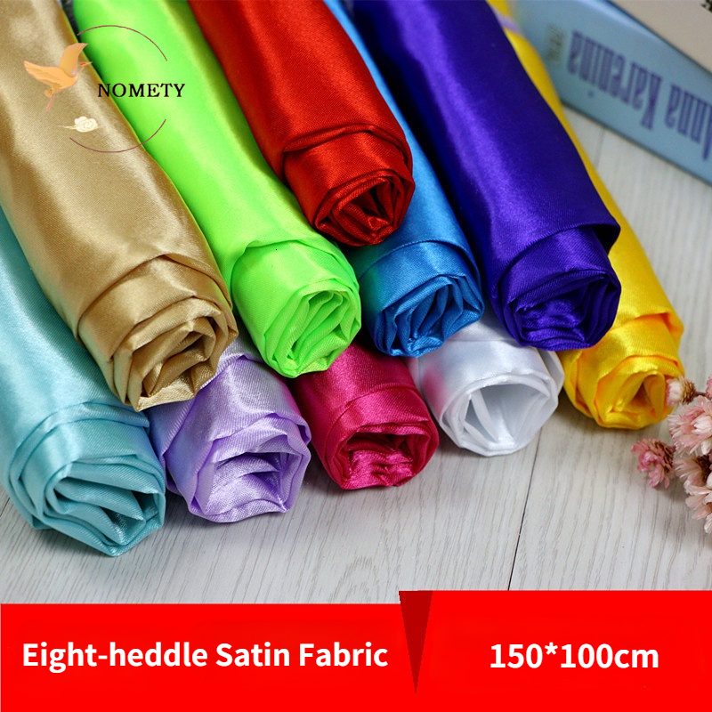 

Fabric Eightheddle Satin Fabric Silky Charmeuse Satin For Gift Box Lining Background Cloth Handmade DIY Accessories 150100cm 230419