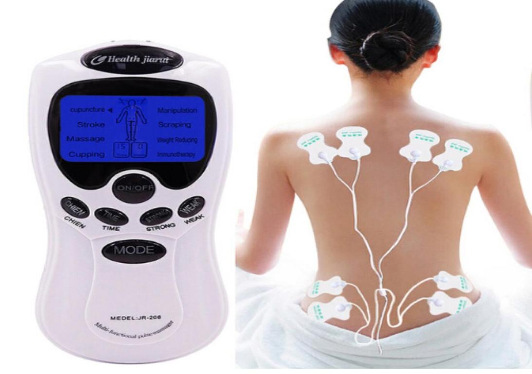 

herald Tens Acupuncture Body Massager Digital Therapy Machine 8 Pads For Back Neck Foot Leg health Care4753555