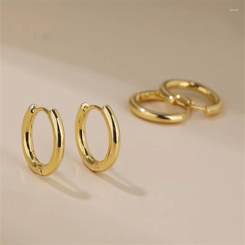 

Hoop Earrings 2023 Simple Fashion Exquisite Vintage Round Circle For Women Geometric Gold Color Wedding Jewelry Gifts