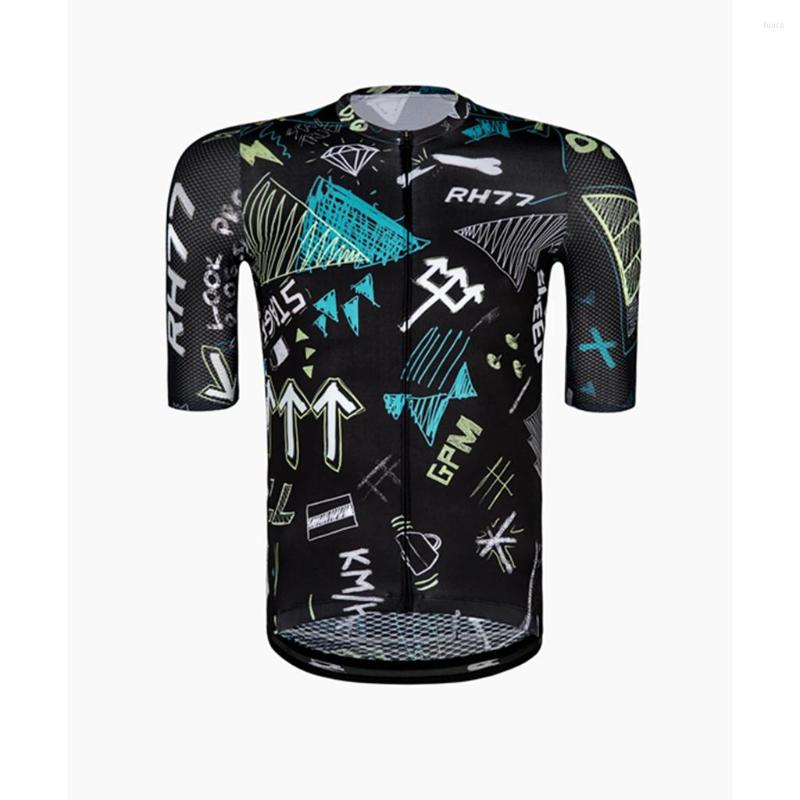 

Racing Jackets Rh77 Cycling And Outdoor Short-sleeved Jerseys For Mans Bike Accessories Ciclilsmo Maillot Cycliste Classic Breathability