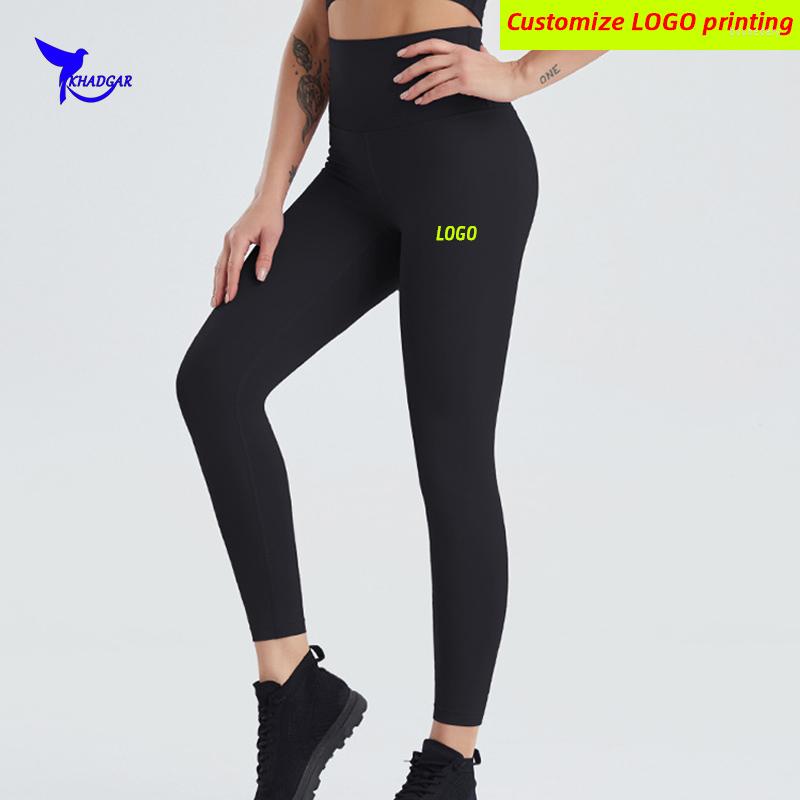 

Active Pants Compression High Waist Women Stretch Yoga Leggings Quick Dry Solid Color Running Gym Tights Push Up Fitness Clothes Custom, 21w165 yellow