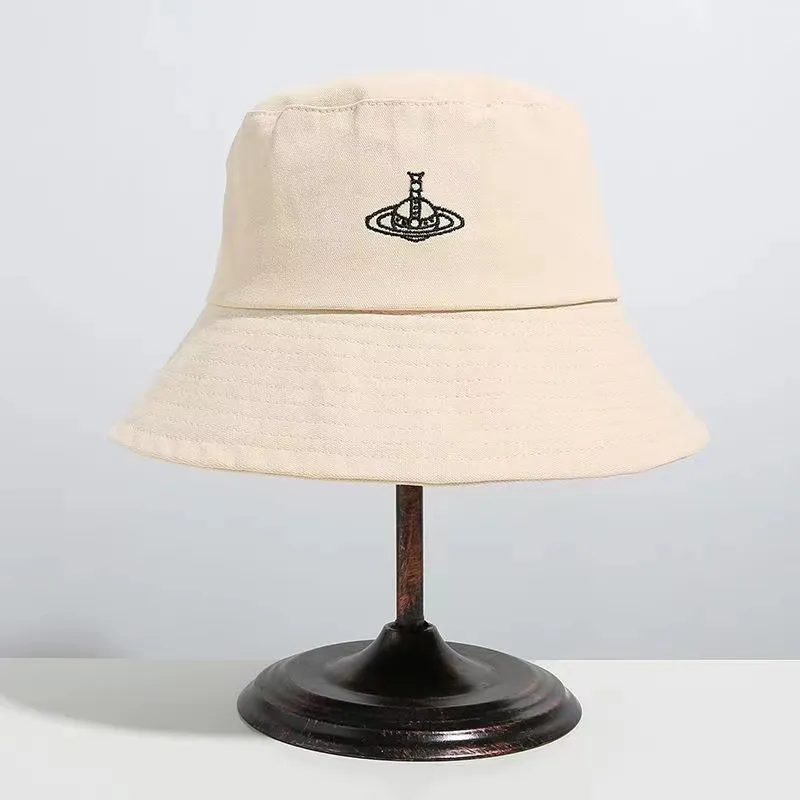

Designer Planet Embroidery logo hat fisherman hat Sunvisor hat Mountaineering fisherman hat Breathable classic embroidery design, Beige