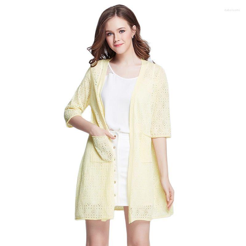

Women's Knits Casual Women Sweaters Cardigans Kimonos Fashion Thin Knitwear Long Sweater Cardigan Women's Clothing Girls Kimono Jacket, Pink
