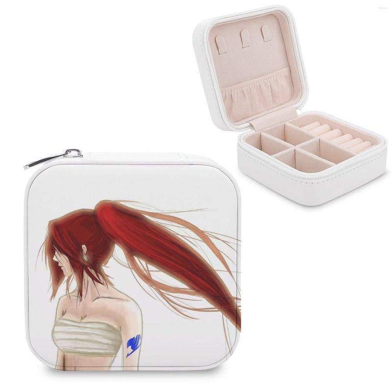 

Jewelry Pouches Fairwell For Now - Erza Scarlet Storage Box Portable Leather Necklace Earrings Rings Jewellery Fairy