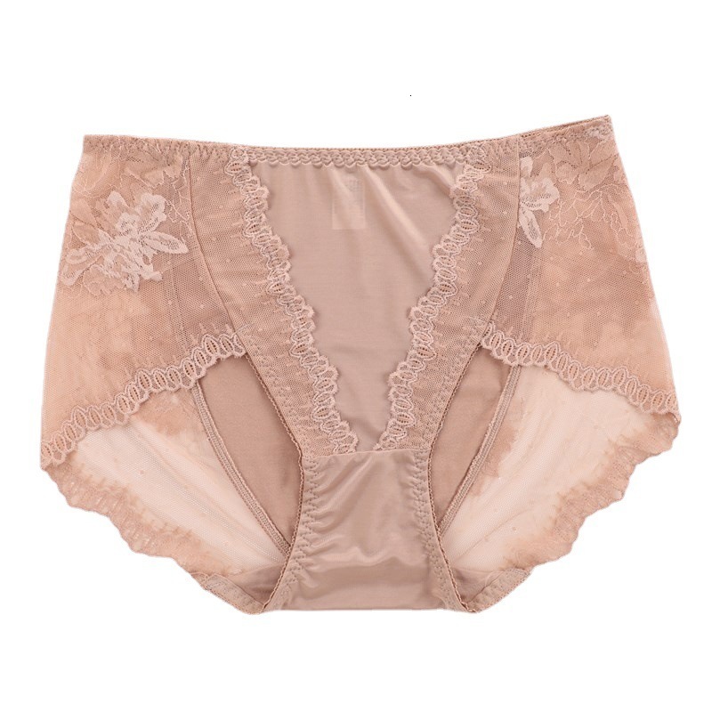 

Women's Panties Three Pieces Luxury High Satin Modal Women's Genital See Through Panties Cotton Crotch Lace Mesh Sexy Buttocks Intimate Briefs 230420