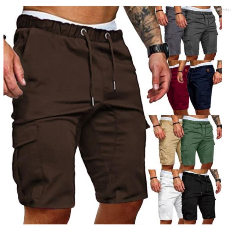 

Men's Shorts Summer Men's Casual Fashion Lace Elastic Sports Trousers Breathable Quick Dry Beach Capris Multi-color -4XL, Black