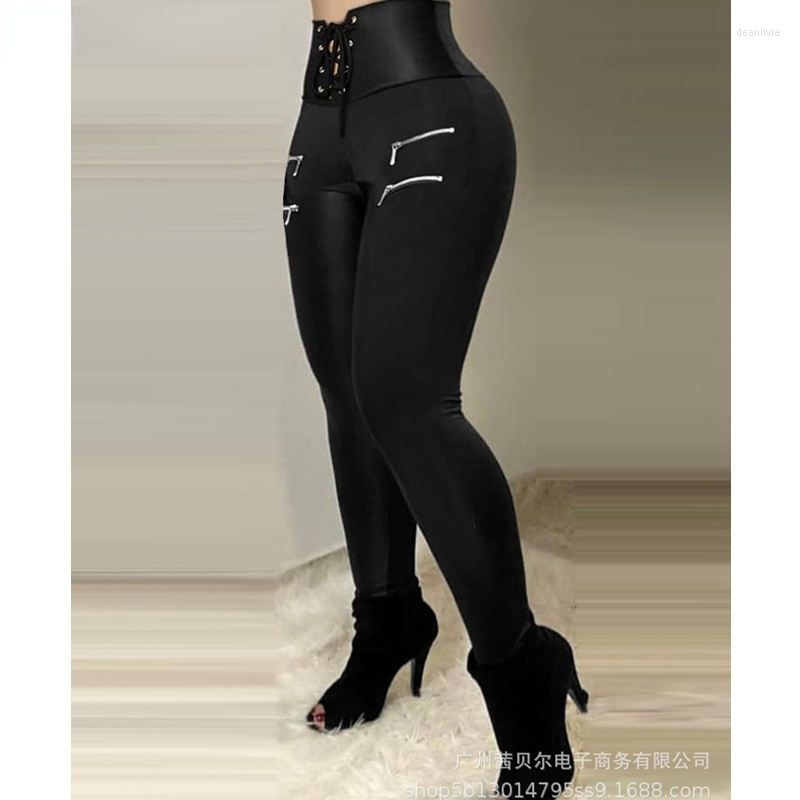 

Women' Pants Fit Pencil Summer Sexy High Waist Bandage Slim Pant Style Type Front Length Material Age Pattern Gender, Black