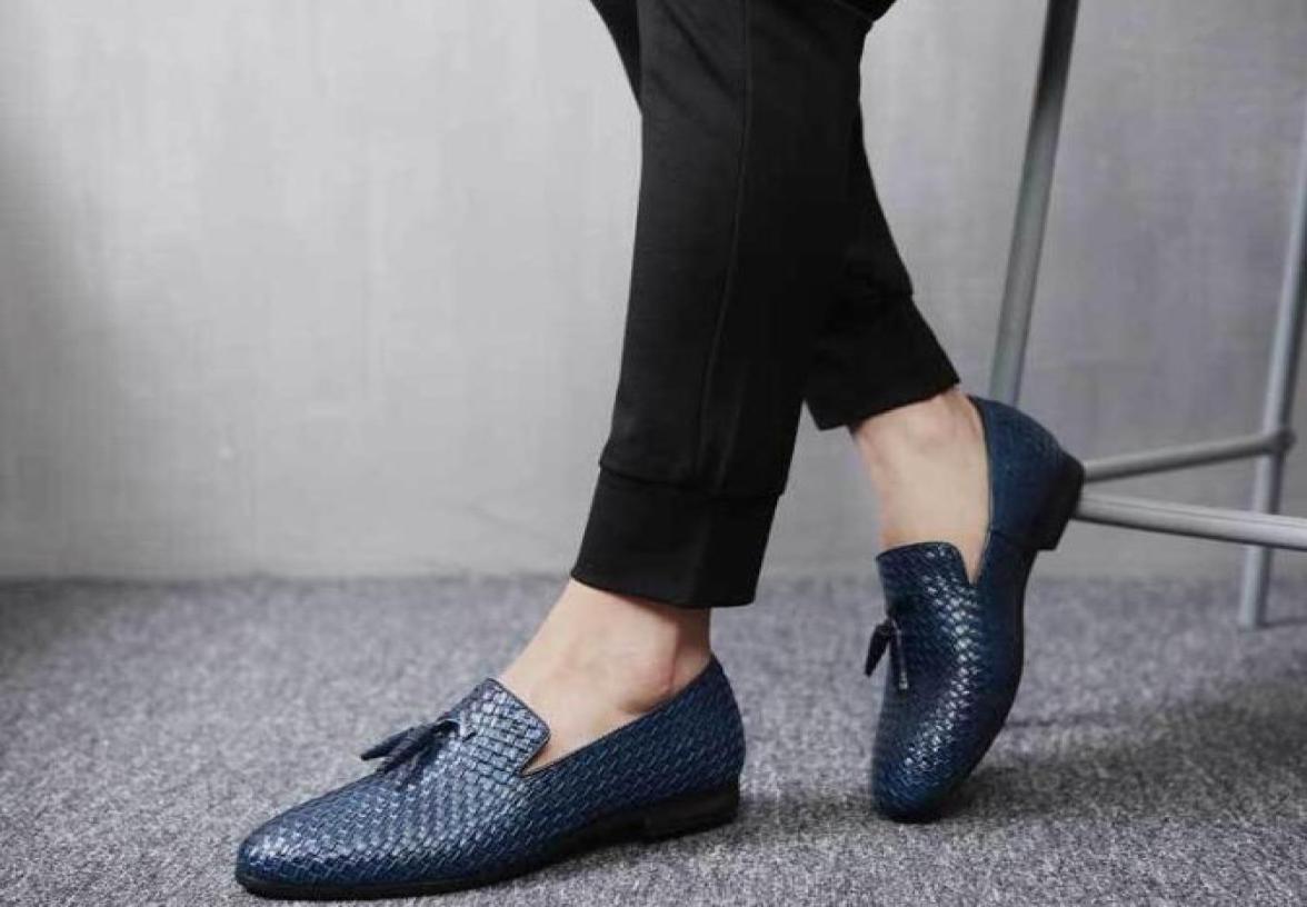 

New arrival Men039s Casual Loafers Dress Shoes tassel Italy Style Man Homecoming Party Wedding Shoes Business leather shoes 2469528424, Black