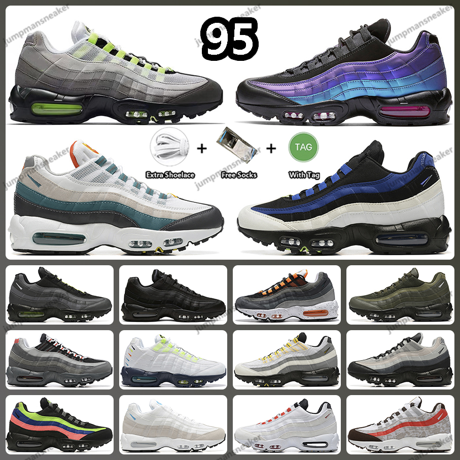 

Designer 95 95s Running Shoes Laser Fuchsia Triple Black White Neon Light Bone Grey Red Pure Platinum Medium Blue Era Trainers Outdoor Sports Sneakers for Men Women, Item#18