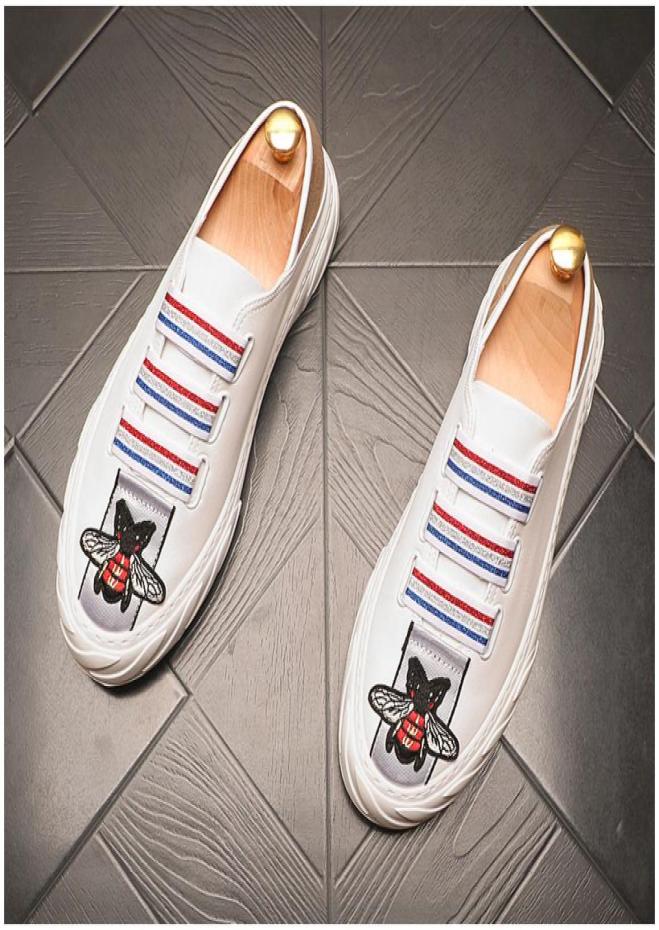 

Autuspin Men Leather Casual White Shoes Mens Summer Slip on Lazy Shoe Fashion Breathable Comfortable Cowhide Flats Loafers4709183