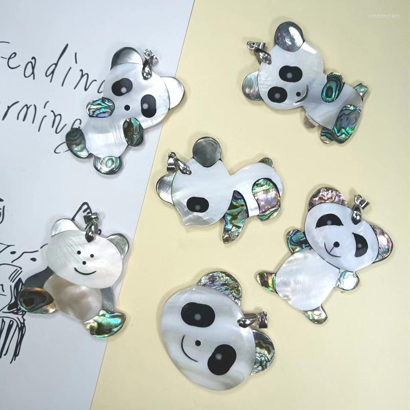 

Pendant Necklaces Cute Boho Abalone Mother Of Pearl Mandala Panda Charms Jewelry Paua Shell Hawaii Zealand Island Jewellery