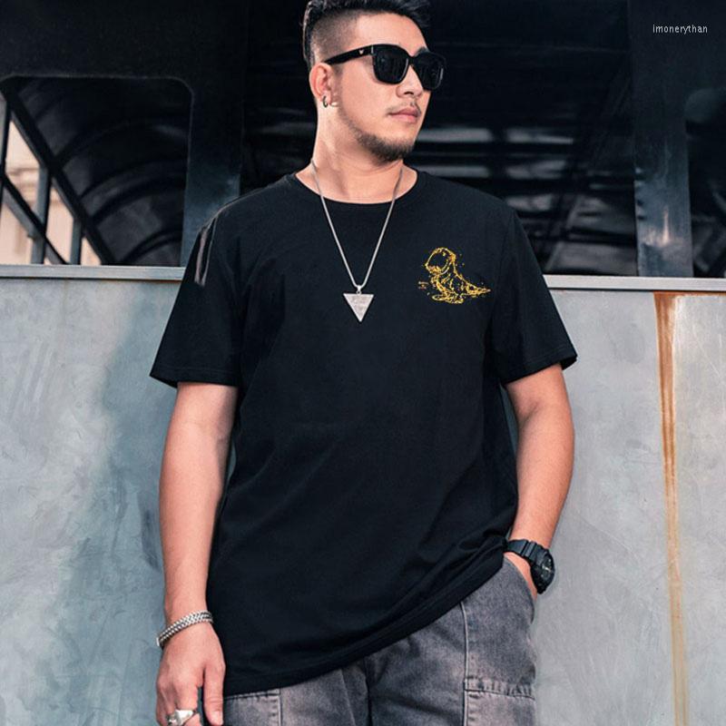 

Men's T Shirts Plus Size Men's Summer Trendy Fat Casual Loose O Neck Short-sleeved T-shirt Oversize Man 8XL 9XL 10XL 11XL 12XL, Black