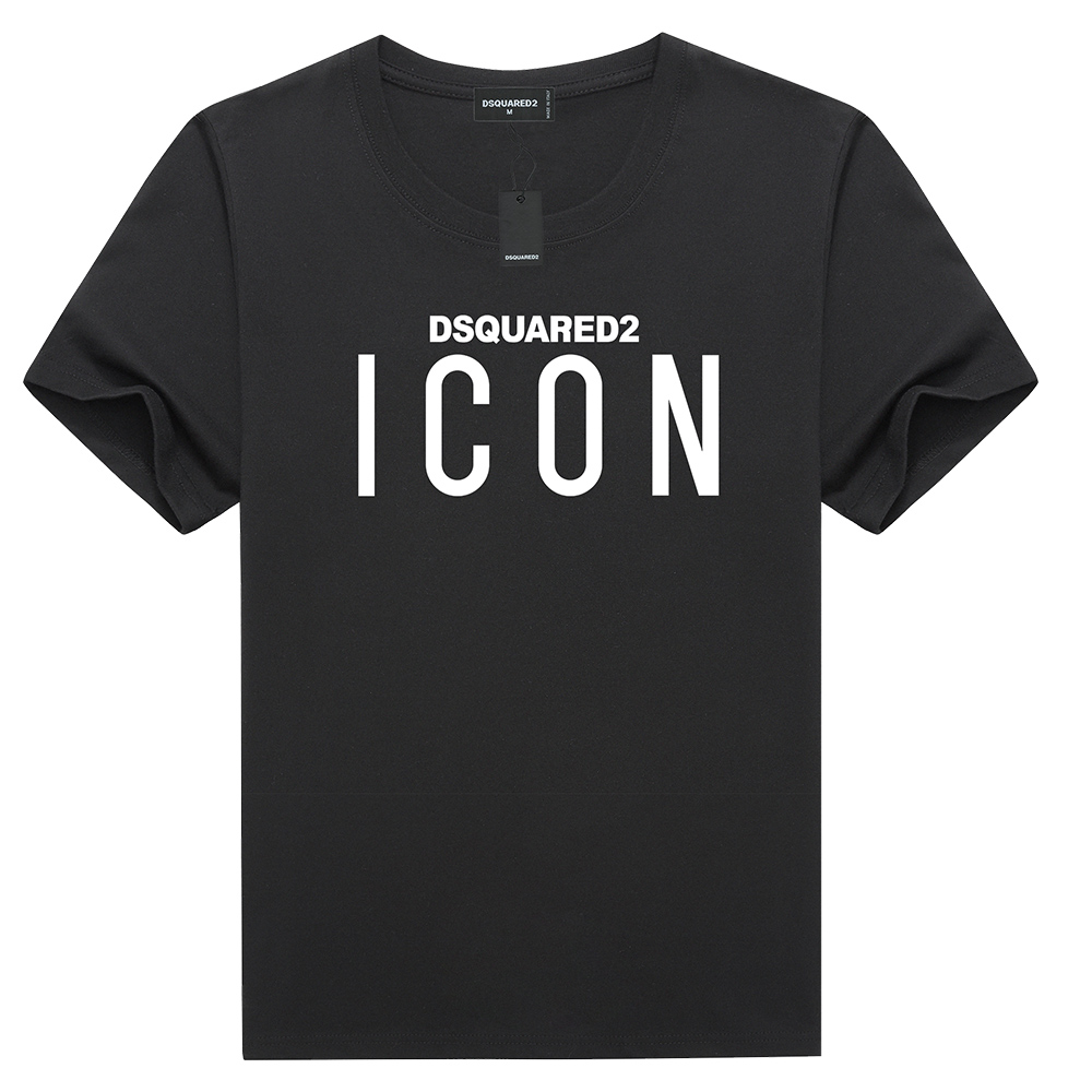 

DSQ2 ICON DSQUARED2 DSQ D2 Mens printed shirts t shirts Brand Classic Fashion Trend for Simple Street Short Sleeve DSQ 941, Darkcyan
