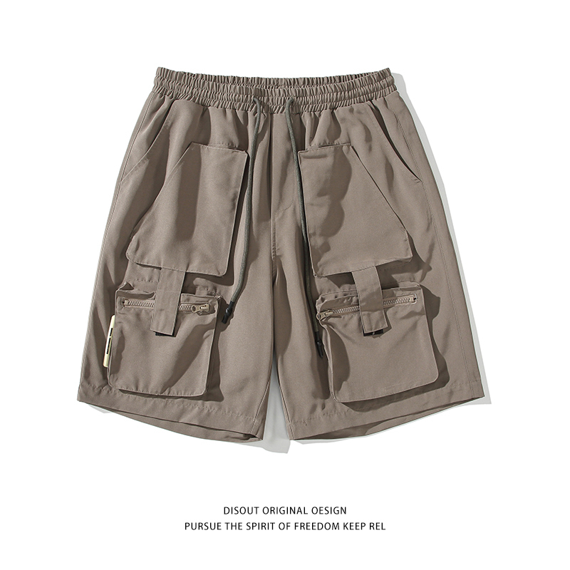 

Men's Shorts Summer Plus Size Mens Solid Color Japannese Style Straight Wide Leg Pants Man Casual Loose Short 230419, Black