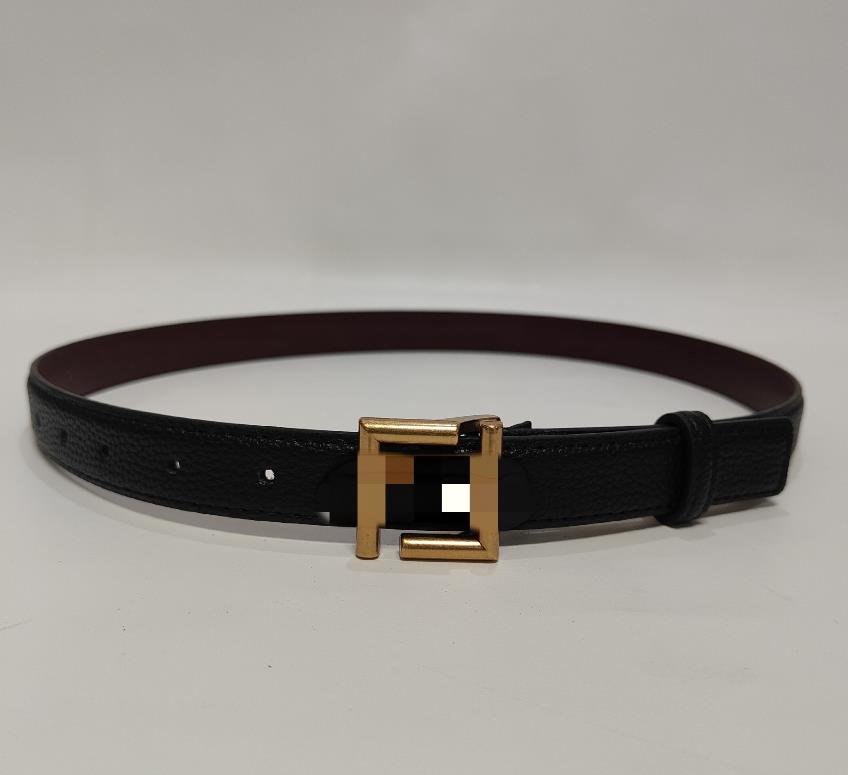 

New Women's Cowhide Belt Letter Smooth Buckle Simple Casual Fashion Personality Skirt Belts, Aspic