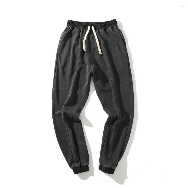 

Men's Pants Plain Gym Workout Sport Streetwear Black Jogger Sweatpant Elastic Waist Hip Hop Trouser Men, Dark grey