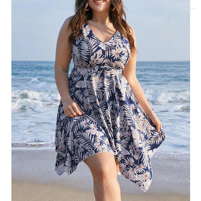 

Women's Swimwear 2023 Plus Size 6XL One Piece Swimsuit For Women Sexy Printed Tankini Set Push Up Paddad Bathing Suit, Auburn
