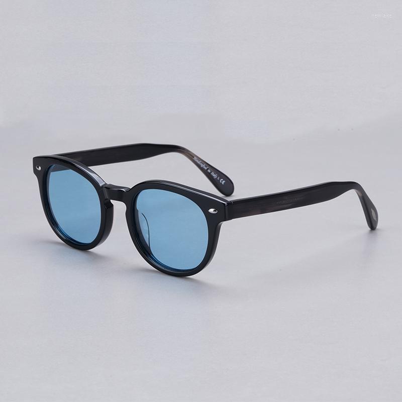 

Sunglasses 2023 Round Polarized Shade Women Ladies Sun Glasses Designer Sheldrake OV5036