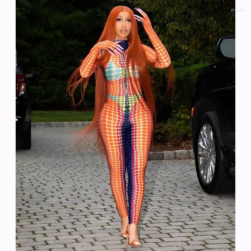 

Women' Swimwear Beach Clothes For Women 2023 Clothing Cover Up Dress Print Long Sleeve Tight Nightclub JumpSuit Geometric Polyester Tunic, Orange