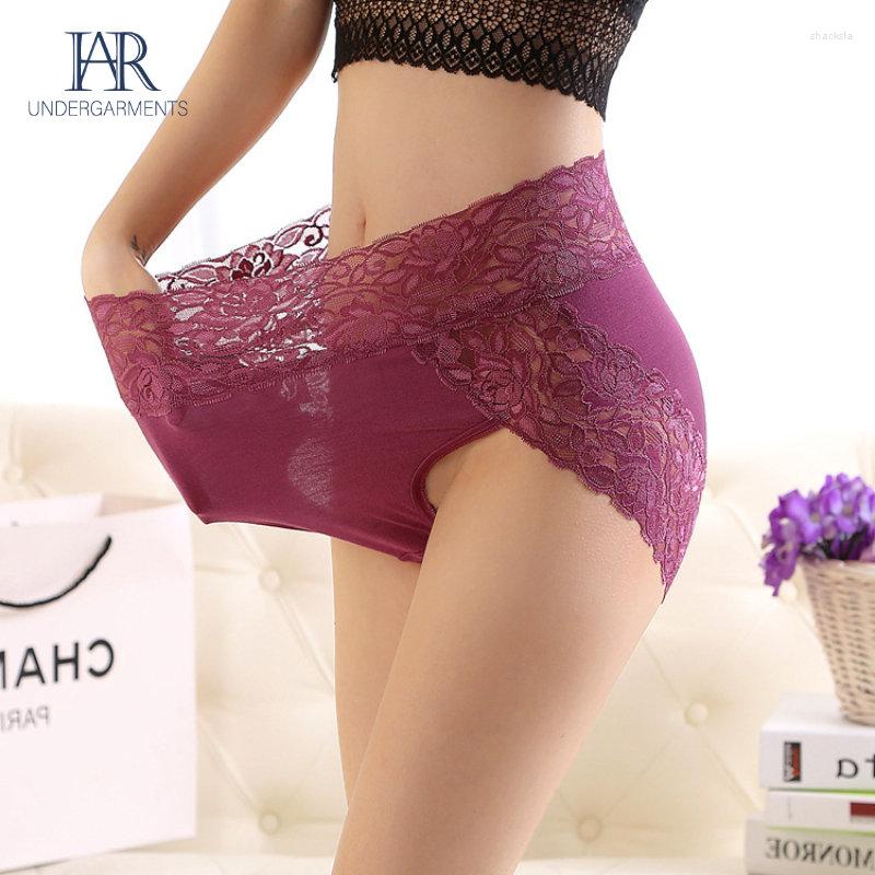 

Women's Panties 50-150kg Extra Large Plus Size Lace Sexy Underwear Women High Waist Modal Ultrathin Breathable Triangle Shorts Lingerie, Blue