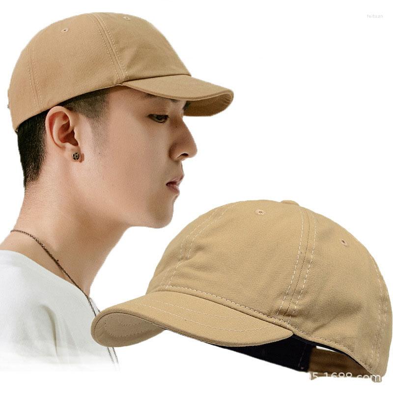 

Berets American Short Brim Hat Retro Solid Color Men's And Women's Baseball Cap Soft Top Peaked Fashion All-Match Sun Visor, Yellow