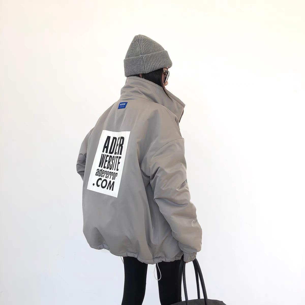 

Leather JESSIC Winter Autumn Warm Parkas Women Coat Oversized Jacket DoubleSided Women Elegant Thick Cotton Jackets Female Outfit, Black