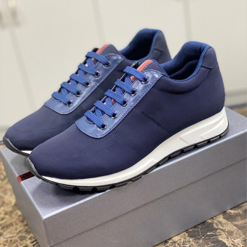 

Fashion Men Collision Dress Shoes Running Sneakers Italy Popular Soft Bottoms Low Top Calfskin Fabric Designer Breathable Fitness Casual Athletic Shoes Box EU 38-45, #4