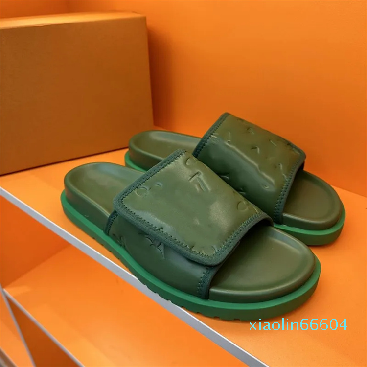 

top quality Casual Shoes Designer mule Slippers leather Flip Flop Flat Slipper sandals Men's slippers brown black Chic Woman