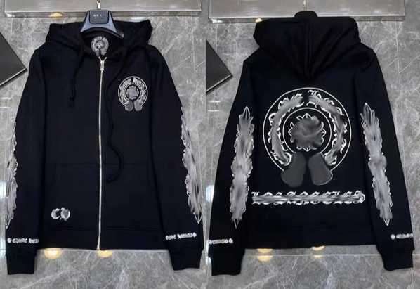 

Fashion Luxury Men's Jackets Designer Zipper Sweatshirts Heart Horseshoe Cross Print Brand Ch Hoodies Women Chromes Coat Casual Pullover Loose Sweater Jacket om, Q16