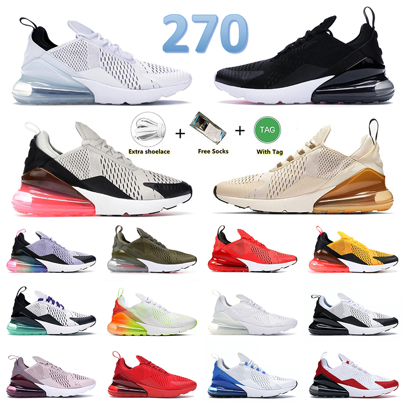 

270 Sports OG Running Shoes Airmax 270s Sneakers Light Bone Black White Orewood Brown Betrue Offs Habanero Red Gradients Men Women dhgates Trainers Jogging Size 36-49, B11 summer gradient 36-40