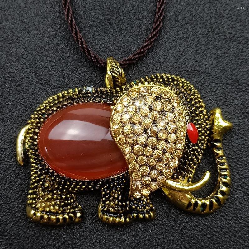 

Chains 6pcs High Quality Natural Stone Carnelian Pendant Necklace Elephant Healing Energy Jewelry Necklaces Bulk Wholesales Business