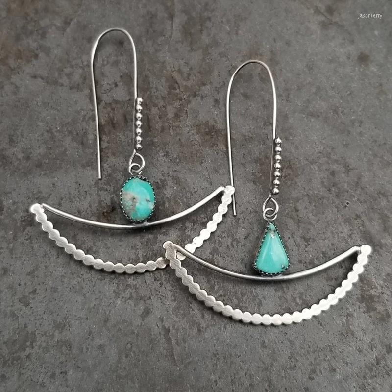 

Dangle Earrings Fashion Simple Metal Crescent Hook Women's Creative Asymmetric Drop Party Jewelry Accessories