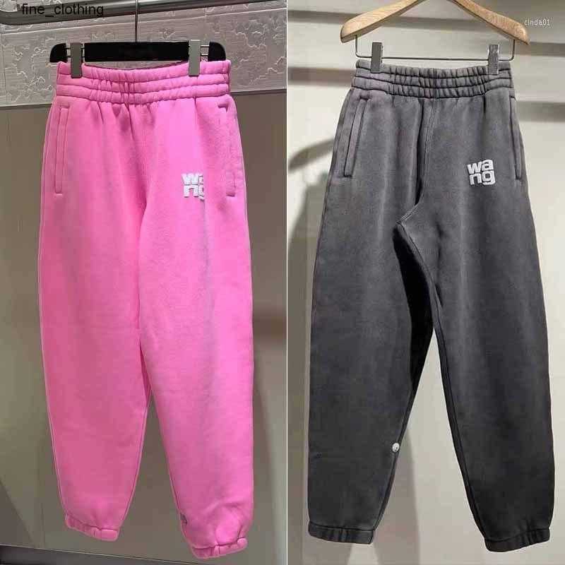 

Women' Pants Autumn And Winter Women' Elastic Waist Plush Casual Loose Sweatpants Leggings Worn Trousers Sweatshirts, Pink fleece