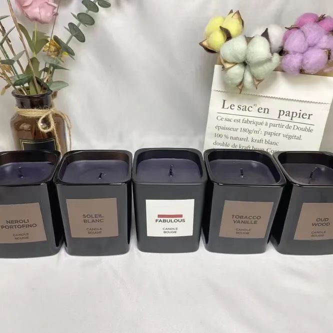 

Designer perfume candle fucking fabulous oud wood lost cherry tobacco vanille orange blossom 2.25in high version quality fast ship