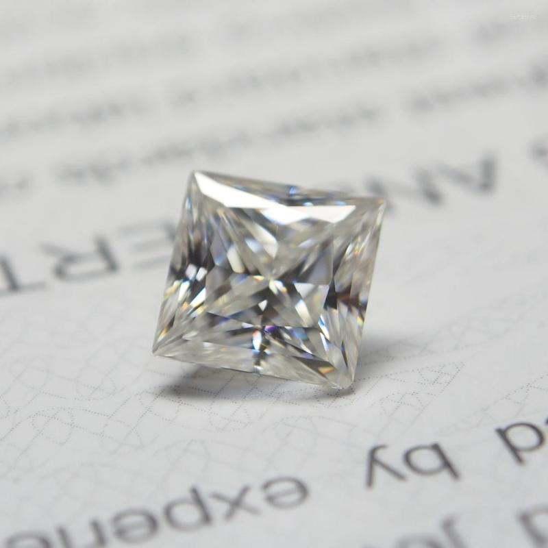 

Loose Diamonds 8 8mm Princess Cut VVS Moissanite Super White Diamond 2.7 Carat For Wedding Ring