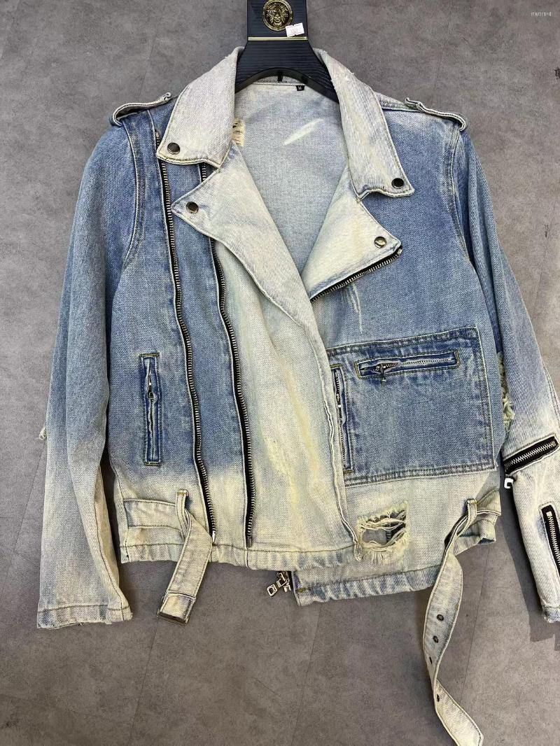 

Men's Jackets Gh0522 Fashion Men's Coats & 2023 Runway Luxury European Design Party Style Clothing, Blue