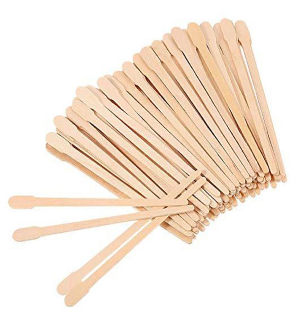 

100PCSset Woman Wooden Body Other Hair Removal Items Sticks Wax Waxing Disposable Stick Beauty Toiletry Kits Wood Tongue Depresso5997563