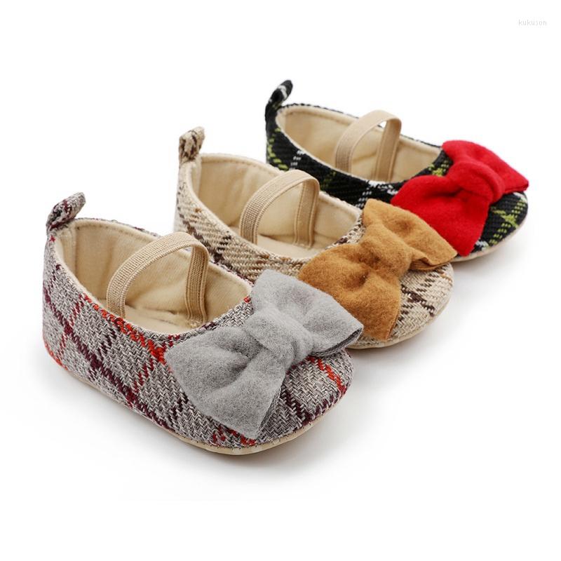 

Athletic Shoes Cute Baby Girl Princess Born Kids Crib Sole Non-Slip Sneaker First Walking Bow Ins