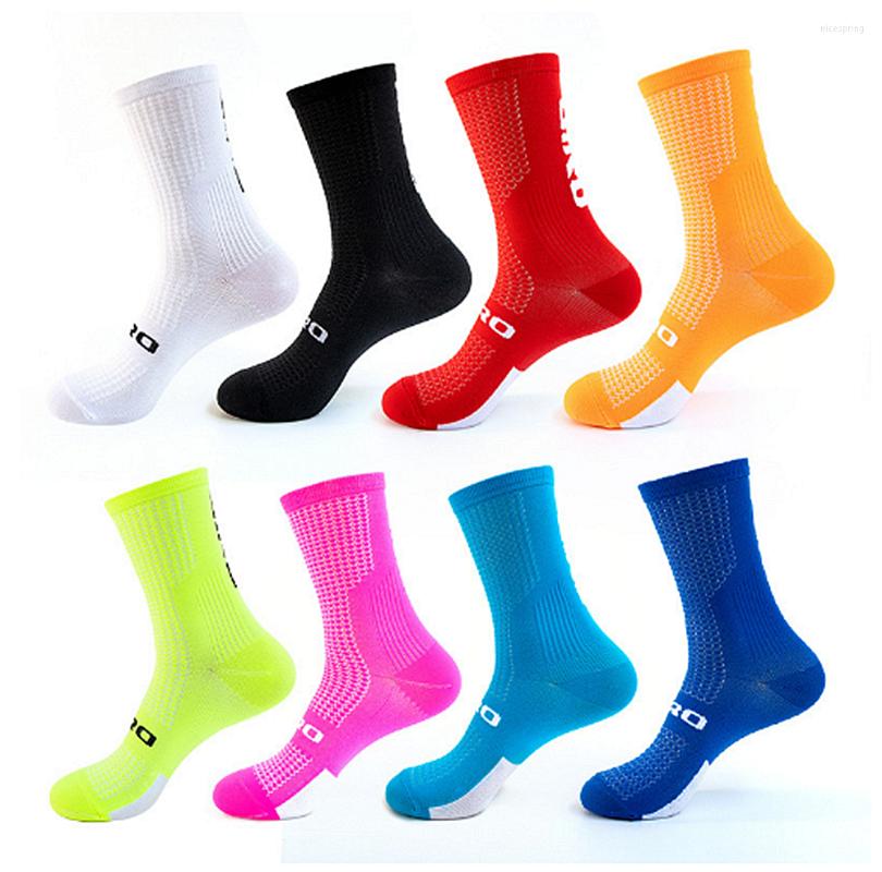 

Sports Socks Men's And Women's Mid-Calf Cycling Running Breathable, Orange