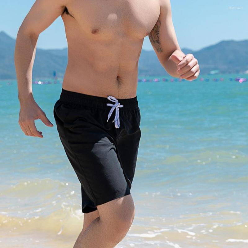 

Men's Shorts Fashion Men Pockets Quick-drying Running Male Casual Beach Short Sweatpants, Black