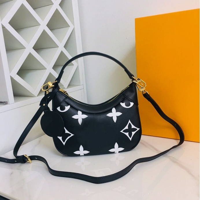 

2023 New High quality Bag Womens Vintage Print Shoulder Bag Brand new leather crossbody bag Large capacity portable handbag