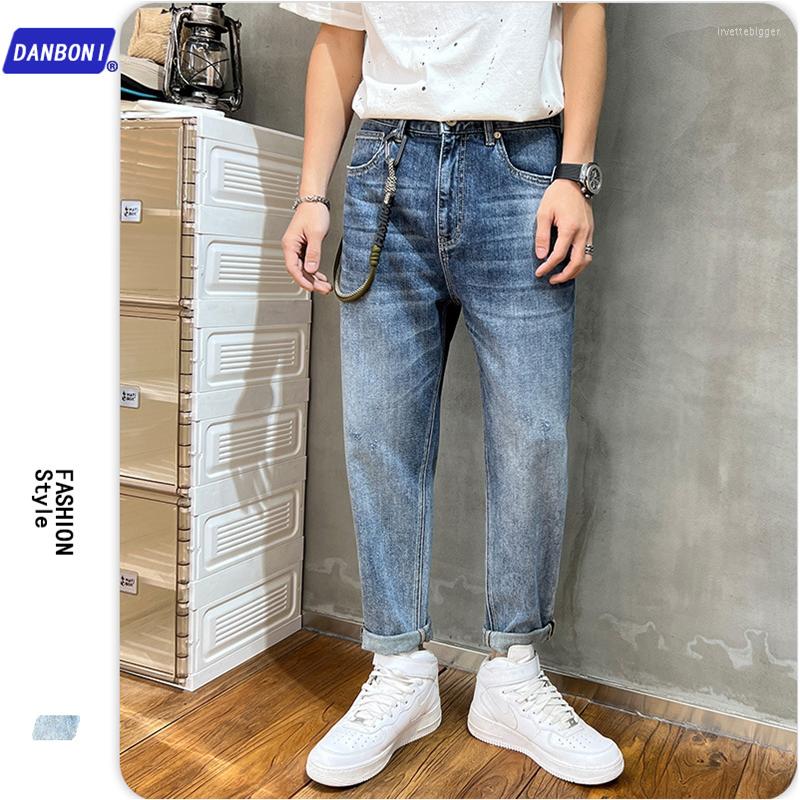 

Men's Jeans Men Clothing 2023 Autumn And Winter Straight Loose Cylinder Vintage Comfortable Blue Temperament Harun Trousers Female