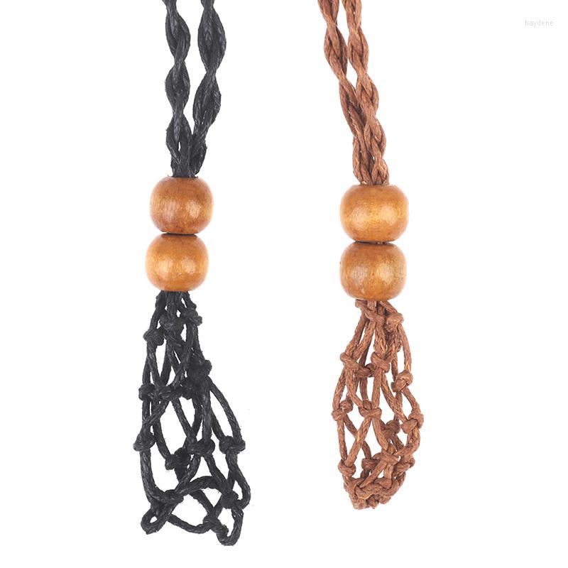 

Chains 1pc Necklace Cord Stone Jewelry DIY Fish Netted Indians Amulets Pendant Natural Crystal Rope
