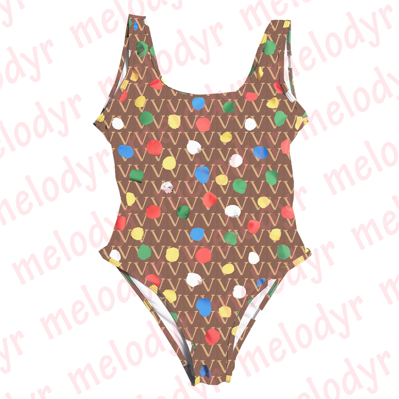 

Women One Piece Swimwear with Padded Designer Letter Print Bodysuit Swimsuit Summer Swimming Suit, Khaki