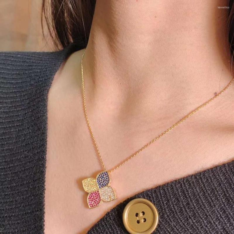 

Pendant Necklaces HIBRIDE Est Arrival Luxury Cubic Zirconia Big Necklace Pendants For Women Fashion Jewelry Bijoux Femme Asesorios Mujer
