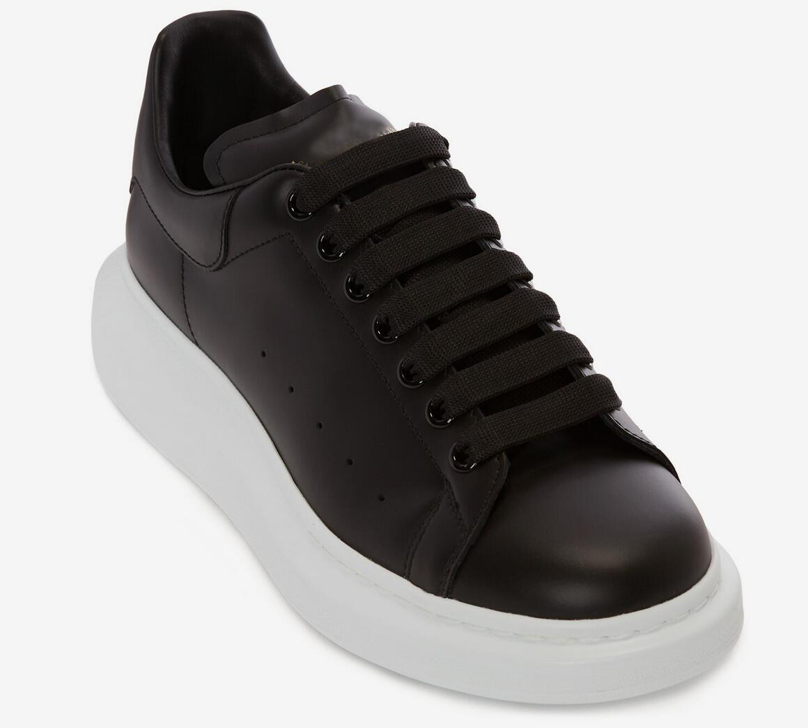 

23 S Couple White Black Leather Sneakers Shoes Chunky Rubber Skateboard Walking Women Men Low-top Discount Footwear Calfskin Sports Treaded Couple Trainers, 16
