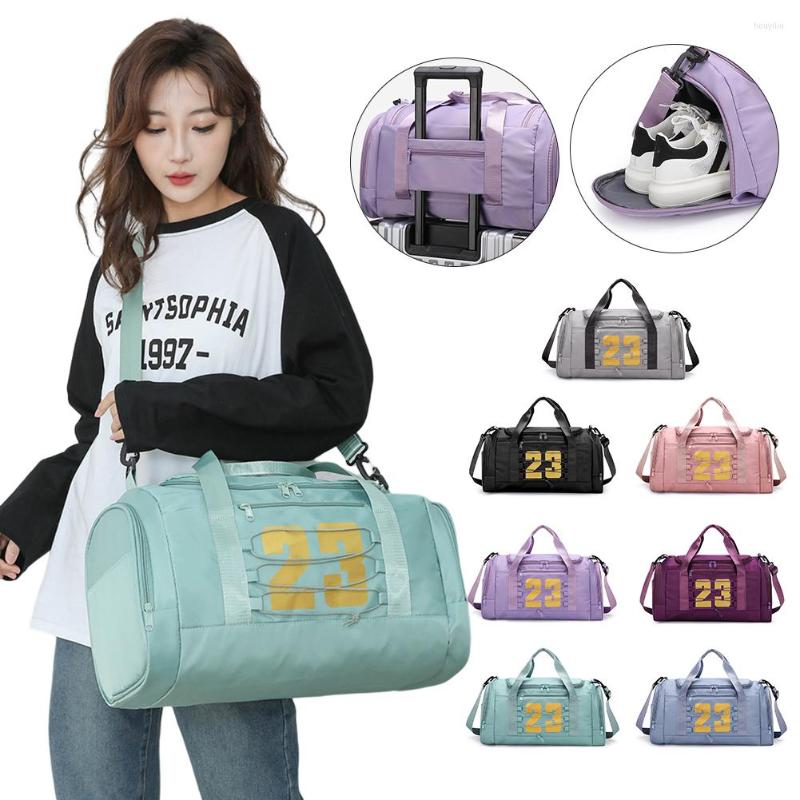 

Outdoor Bags Men Gym For Fitness Training Waterproof Travel Sport Bag Multifunction Dry Wet Separation Sac De SportBackpack, Dark purple